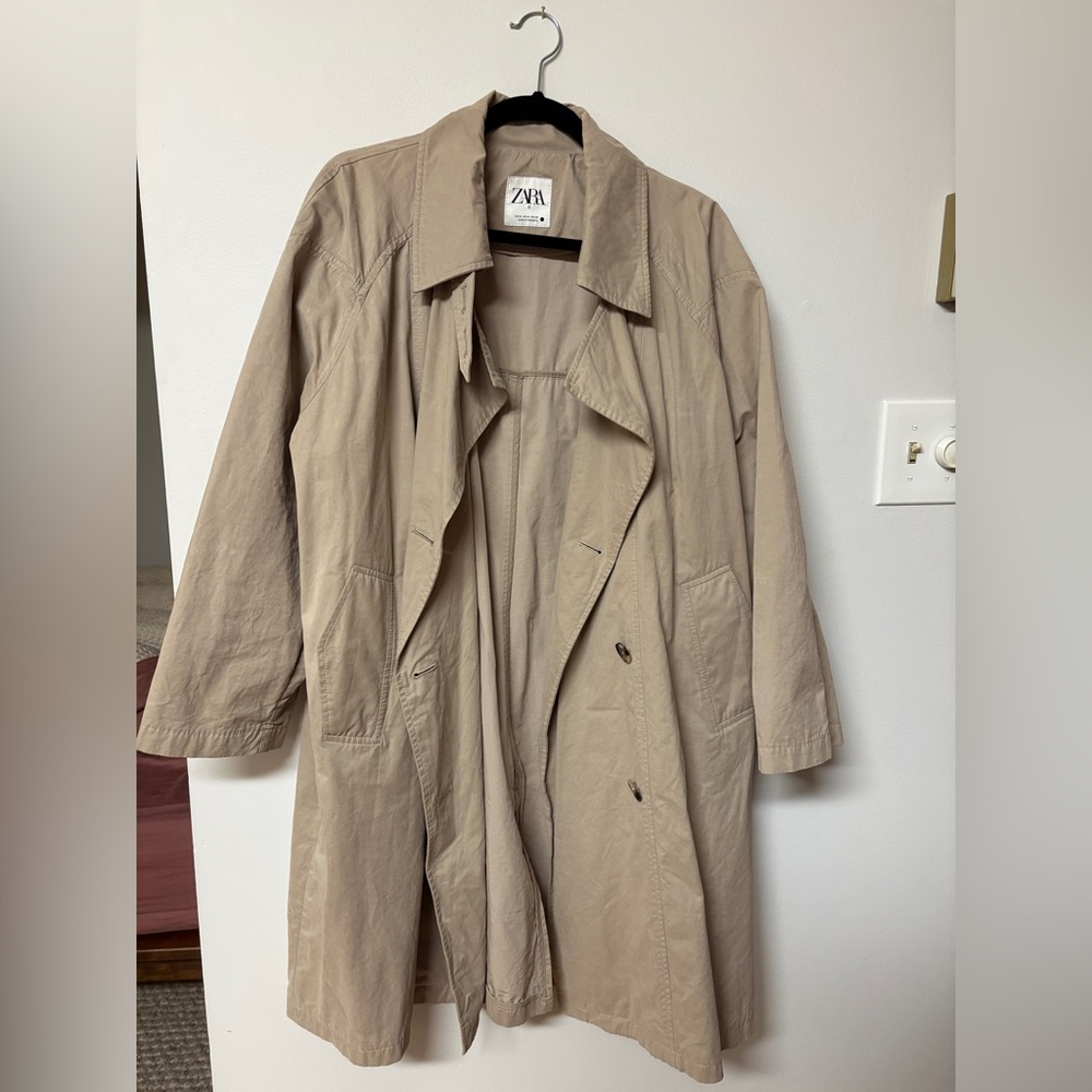 Zara Women's Beige Trench Coat